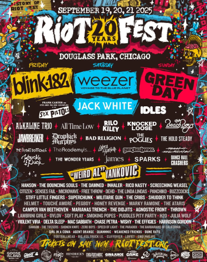 Riot Fest 20th Anniversary Lineup Announced — Bridge Nine Records